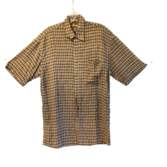 Campia Moda Men’s Hawaiian Shirt Size S Short Sleeve Button Point Collar - Picture 4 of 15